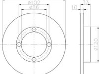 Disc frana plin punte fata SUZUKI Swift I Hatchback (AA) (An fabricatie 10.1983 - 12.1989, 50 - 73 CP, Benzina) - OEM - MAXGEAR: 19-1175 - LIVRARE DIN STOC in 24 ore!!!