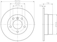 Disc frana plin punte spate BMW 3 Compact (E36) (An fabricatie 03.1994 - 08.2000, 90 - 170 CP, Diesel, Benzina, Benzina/Gaz petrolier (LPG)) - OEM - MAXGEAR: 19-1197 - LIVRARE DIN STOC in 24 ore!!!