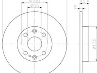 Disc frana plin punte spate FORD USA Escort Estate (An fabricatie 06.1996 - 09.2001, 111 CP, Benzina) - Cod intern: W20140579 - LIVRARE DIN STOC in 24 ore!!!