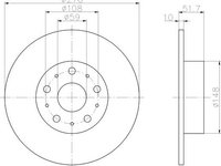 Disc frana plin punte spate LANCIA Kappa Coupe (838) (An fabricatie 11.1996 - 03.2001, 175 - 220 CP, Benzina) - OEM - MAXGEAR: 19-1200 - LIVRARE DIN STOC in 24 ore!!!