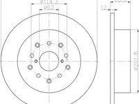 Disc frana plin punte spate LEXUS GS II (S16) (An fabricatie 08.1997 - 12.2004, 219 - 294 CP, Benzina) - OEM - MAXGEAR: 19-2296 - LIVRARE DIN STOC in 24 ore!!!