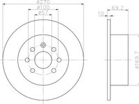 Disc frana plin punte spate OPEL Vectra B CC (J96) (An fabricatie 10.1995 - 07.2003, 82 - 196 CP, Diesel, Benzina, Benzina/Gaz petrolier (LPG)) - OEM - MAXGEAR: 19-0788 - LIVRARE DIN STOC in 24 ore!!!