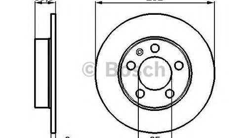 Disc frana plin punte spate VW Golf IV Van (1