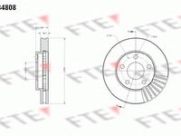 Disc frana PONTIAC TRANS SPORT, CHEVROLET LUMINA APV MPV, CADILLAC SEVILLE Mk II (K) - FTE BS4808