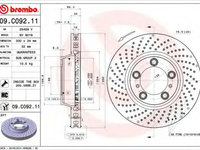 Disc frana PORSCHE 911 (997) (2004 - 2012) BREMBO 09.C092.11