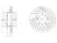 Disc frana PORSCHE 911 Cabriolet (997) (2005 - 2012) DELPHI BG3564