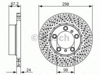 Disc frana PORSCHE BOXSTER (986) - Cod intern: W20270910 - LIVRARE DIN STOC in 24 ore!!!