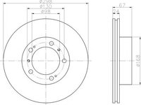 Disc frana PORSCHE BOXSTER (986) - MINTEX MDC1362