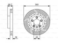 Disc frana Porsche CAYENNE 2010-2016 #3 0986479B13