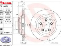 Disc frana PORSCHE CAYENNE (92A) (2010 - 2020) BREMBO 09.9871.11