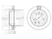 Disc frana PORSCHE CAYENNE (92A) (2010 - 2020) DELPHI BG3775C