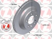 Disc frana PORSCHE CAYENNE (955), VW TOUAREG (7LA, 7L6, 7L7), AUDI Q7 (4L) - ZIMMERMANN 600.3229.20