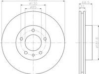 Disc frana PORSCHE CAYENNE (955), VW TOUAREG (7LA, 7L6, 7L7), VW TOUAREG (7P5) - MINTEX MDC1610R