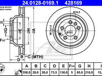 Disc frana PORSCHE CAYENNE (9PA, 955) (2002 - 2010) ATE 24.0128-0169.1