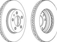 Disc frana PORSCHE CAYENNE (9PA, 955) (2002 - 2010) FERODO DDF1591LC-1