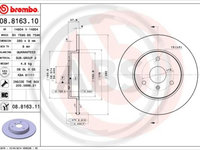 Disc frana punte fata (08816311 ABS) SMART