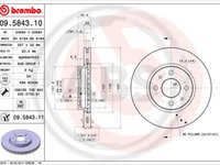 Disc frana punte fata (09584311 ABS) ALFA ROMEO,CHRYSLER,Citroen,FIAT,LANCIA,PEUGEOT