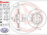 Disc frana punte fata (09701211 ABS) AUDI,SEAT,SKODA,VW,VW (FAW),ZHONGHUA(BRILLIANCE)