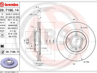 Disc frana punte fata (09719611 ABS) AUDI,SEAT,VW