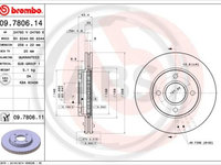 Disc frana punte fata (09780611 ABS) FORD,FORD AUSTRALIA,MAZDA