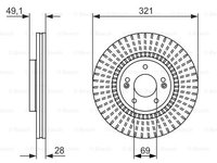 Disc frana punte fata (0986479786 BOSCH) HYUNDAI,HYUNDAI (BEIJING),KIA