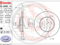 Disc frana punte fata (09866511 ABS) FORD,FORD (CHANGAN),JAGUAR