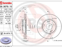 Disc frana punte fata (09907911 ABS) HYUNDAI