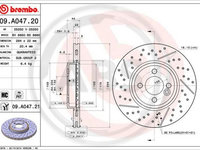 Disc frana punte fata (09A04721 ABS) MINI