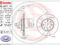 Disc frana punte fata (09A27111 ABS) OPEL,SUZUKI,SUZUKI (CHANGAN),SUZUKI (CHANGHE),VAUXHALL