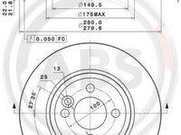 Disc frana punte fata (09A76111 ABS) MINI