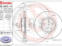 Disc frana punte fata (09A87011 ABS) SUBARU