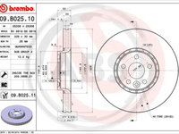 Disc frana punte fata (09B02511 ABS) VOLVO,VOLVO ASIA