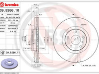 Disc frana punte fata (09B26611 ABS) INFINITI,NISSAN