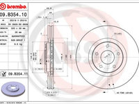 Disc frana punte fata (09B35411 ABS) NISSAN,NISSAN (DFAC),RENAULT