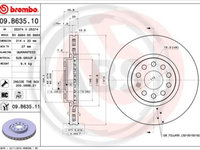 Disc frana punte fata (09B63511 ABS) SEAT,SKODA,VW,VW (SVW)