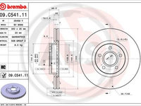 Disc frana punte fata (09C54111 ABS) FORD