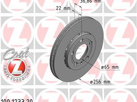 Disc frana punte fata (100123320 ZIMMERMANN) AUDI,SEAT,SKODA,SKODA (SVW),STREETSCOOTER,VW,VW (FAW),VW (SVW)