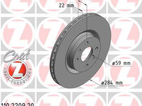 Disc frana punte fata (110220920 ZIMMERMANN) ABARTH,ALFA ROMEO,FIAT,LANCIA