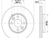 Disc frana punte fata (12108527 MTR) DACIA,LADA,NISSAN,RENAULT