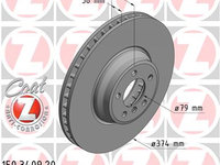 Disc frana punte fata (150340920 ZIMMERMANN) BMW