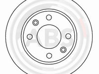 Disc frana punte fata (15318 ABS) Citroen,PEUGEOT