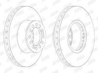 Disc frana punte fata (567408J JURID) ERF,MAN,OPTARE