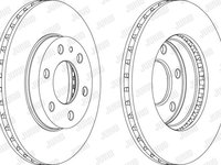 Disc frana punte fata (569165J JURID) IVECO