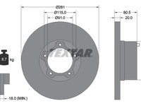 Disc frana punte fata (92031500 TEXTAR) VW