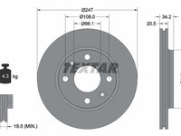 Disc frana punte fata (92043103 TEXTAR) Citroen,Citroen (DF-PSA),LIFAN,MAPLE (SMA),MEGA,NAZA,PEUGEOT,PEUGEOT (DF-PSA)