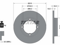 Disc frana punte fata (92043800 TEXTAR) BEDFORD,BYD,DAEWOO,GME,HOLDEN,MARUTI,SUZUKI,SUZUKI (CHANGAN),VAUXHALL