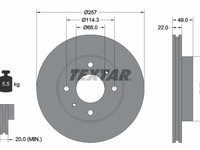 Disc frana punte fata (92056300 TEXTAR) INFINITI,NISSAN,VENUCIA