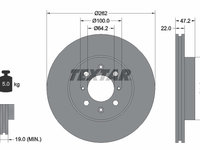 Disc frana punte fata (92070600 TEXTAR) HONDA,ROVER