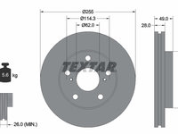 Disc frana punte fata (92077600 TEXTAR) HOLDEN,TOYOTA