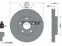 Disc frana punte fata (92077703 TEXTAR) HOLDEN,LEXUS,TOYOTA